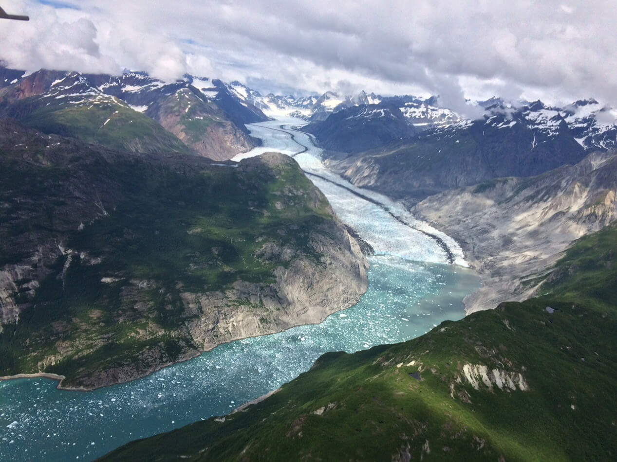 Glacier Bay from above.